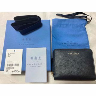 Smythson - 新品 SMYTHSON スマイソン 財布 コンパクト Smythson - 新品 SMYTHSON スマイソン 財布 コンパクト