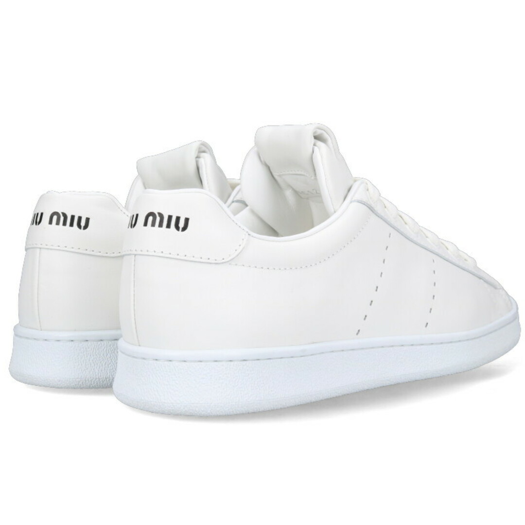 MIU MIU - ミュウミュウ DNC120 ロゴプリント レザーローカット MIU MIU - ミュウミュウ DNC120 ロゴプリント レザーローカット