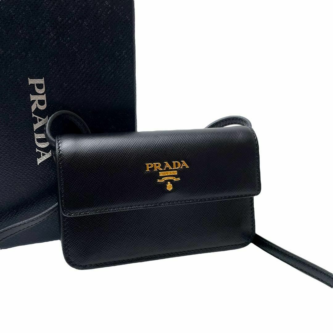 PRADA - 極美品 プラダ サフィアーノ レザー ショルダー バッグ PRADA - 極美品 プラダ サフィアーノ レザー ショルダー バッグ