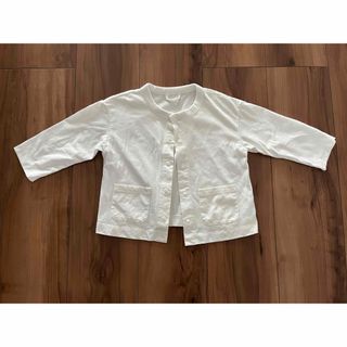 ユニクロ(UNIQLO)のユニクロ☆エアリズム　スナップボタン付きカーディガン　白　90cm(カーディガン)