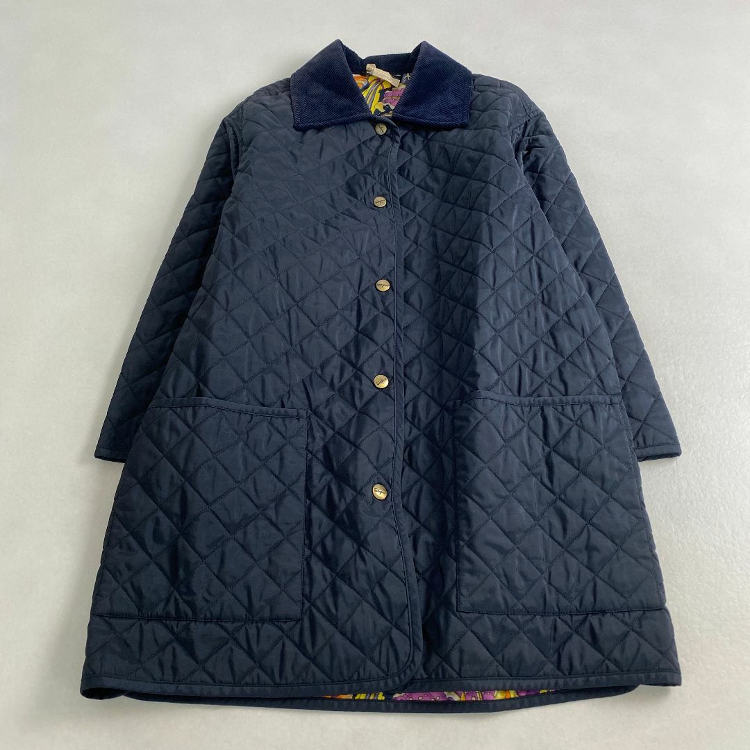 Salvatore Ferragamo - サルヴァトーレフェラガモ　ジャケット　キルティング　裏地総柄　黒