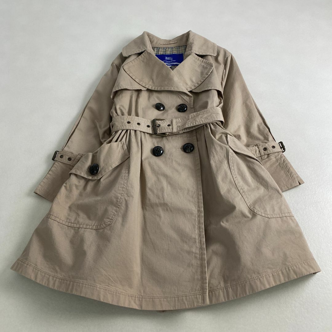 BURBERRY BLUE LABEL - バーバリーブルーレーベル　トレンチコート　ノバチェック　ベルト付き　Aライン