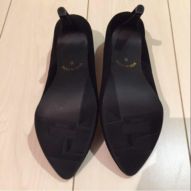cecile(セシール)の新品未使用 ブラックヒールパンプス レディースの靴/シューズ(ハイヒール/パンプス)の商品写真