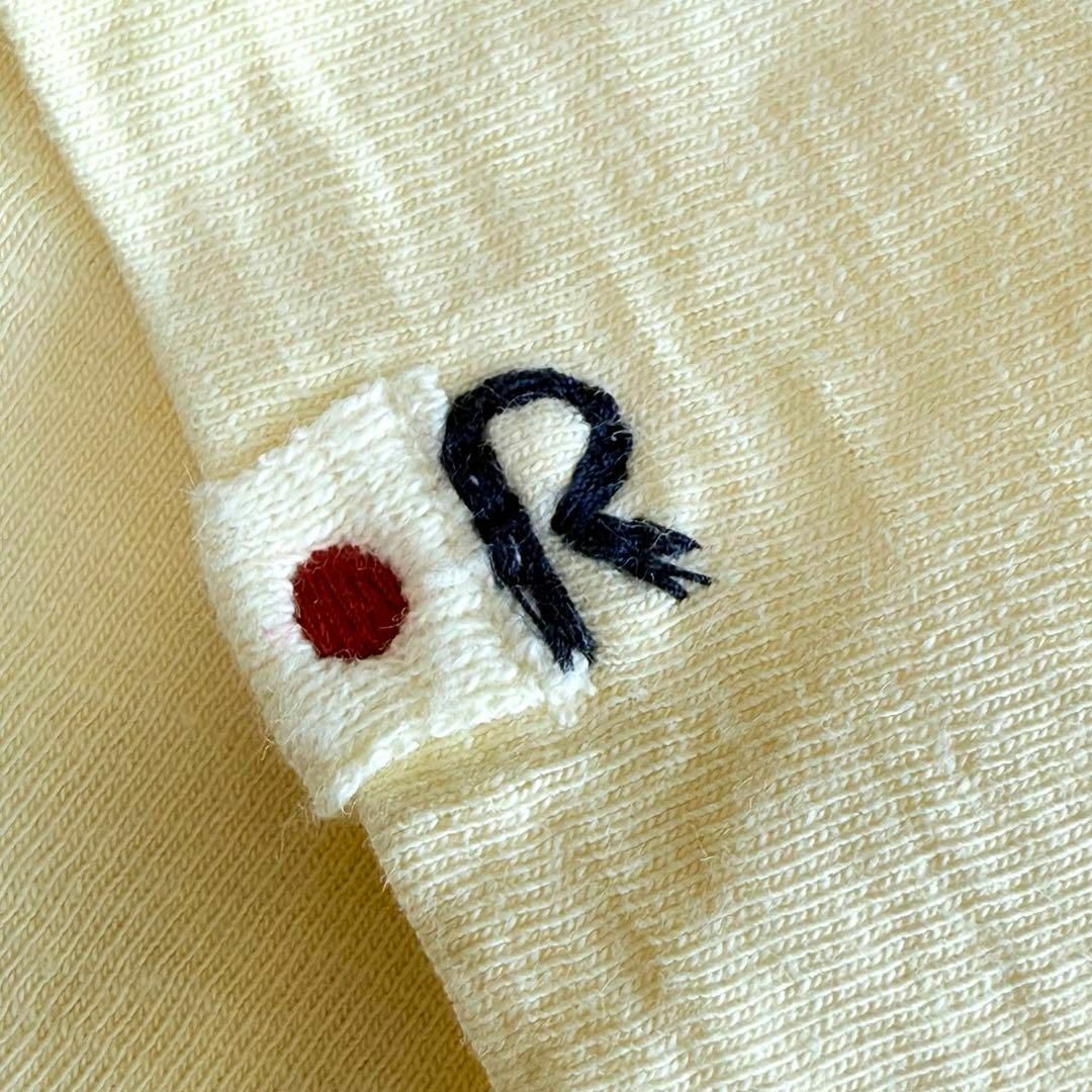 45R - 45R ボートネック カットソー コットン Tシャツ イエロー