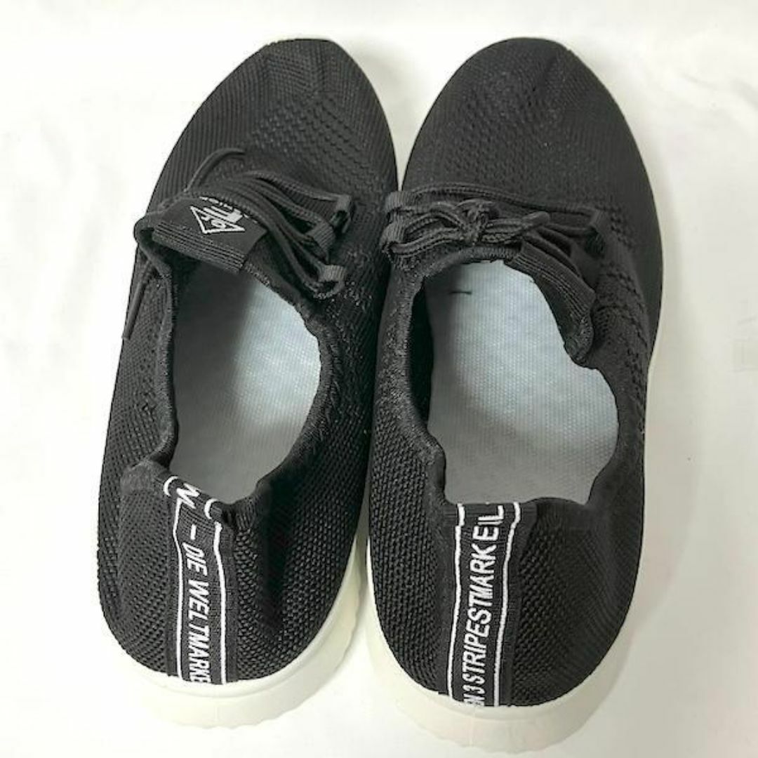 スニーカー ナースシューズ ウォーキング ブラック メッシュ 25.0 ジム レディースの靴/シューズ(スニーカー)の商品写真