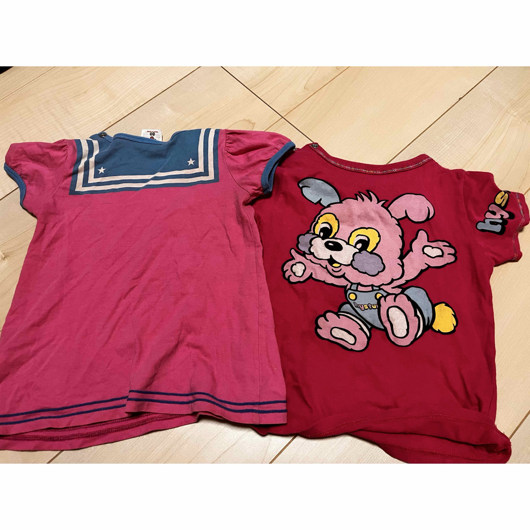 HYSTERIC MINI(ヒステリックミニ)のヒスミニ　Tシャツ2点 キッズ/ベビー/マタニティのキッズ服女の子用(90cm~)(Tシャツ/カットソー)の商品写真