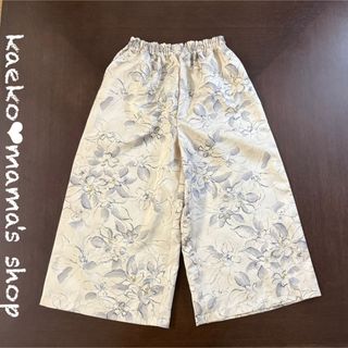 ワイドパンツ✿スカンツ✿総丈86㎝✿黒留袖✿小紋✿和モダン ワイドパンツ✿スカンツ✿総丈86㎝✿黒留袖✿小紋✿和モダン