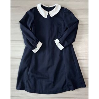 ユニクロ(UNIQLO)のユニクロ　ワンピース　ネイビー　サイズ130(ワンピース)