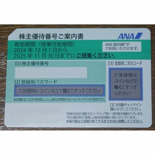 ANA 全日空 株主優待1枚　～2025年11月30日まで利用可能(その他)
