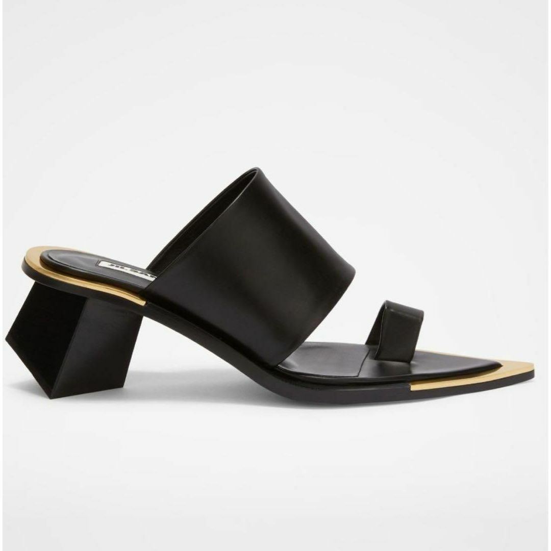 JIL SANDER - 【定価21.5万】JIL SANDER レザー ヒール サンダル JIL SANDER - 【定価21.5万】JIL SANDER レザー ヒール サンダル
