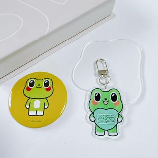 SEVENTEENセブチ ミンハオ　キーホルダー&缶バッジ2個セット(アイドルグッズ)