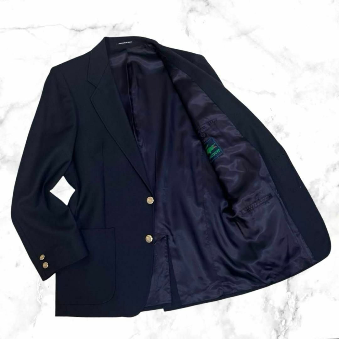 LACOSTE - 【美品】LACOSTE/ラコステ 紺ブレザー 金(ワニ ロゴ LACOSTE - 【美品】LACOSTE/ラコステ 紺ブレザー 金(ワニ ロゴ