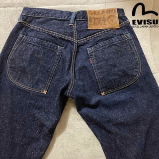 EVISU - サイズ32 2001H 希少 ヤマネ 道楽 白タブ エヴィス EVISU - サイズ32 2001H 希少 ヤマネ 道楽 白タブ エヴィス