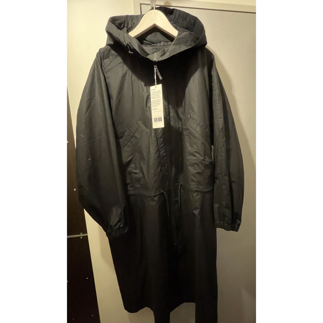 未使用】UNIQLO C フーデッドコート XL ブラック