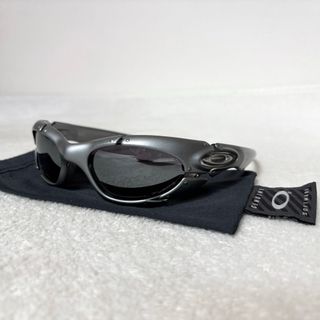オークリー(Oakley)の希少・美品　y2k OAKLEY PLATE サングラス　シルバー(サングラス/メガネ)