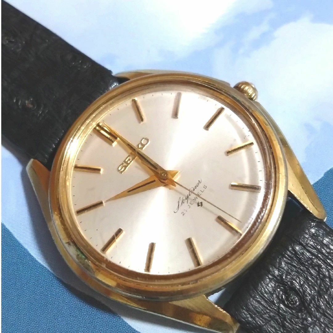 SEIKO(セイコー)のセイコー スカイライナー 手巻き21石 社名刻印あり メンズの時計(腕時計(アナログ))の商品写真