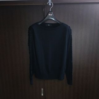 René - Rene(ルネ) 半袖セーター サイズ36 S レディース - 黒 René - Rene(ルネ) 半袖セーター サイズ36 S レディース - 黒
