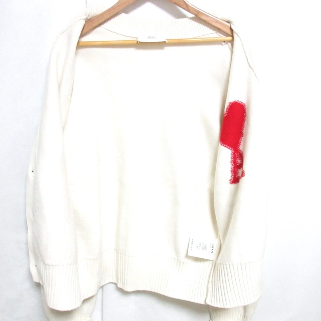 美品 AMI PARIS アミパリス ハートロゴインターシャ オーバー 美品 AMI PARIS アミパリス ハートロゴインターシャ オーバー