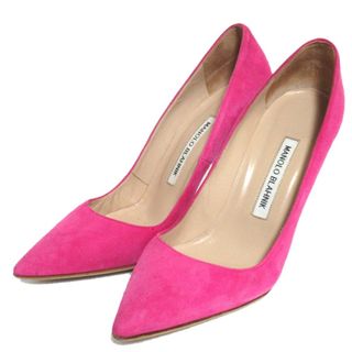 MANOLO BLAHNIK - マノロブラニク パンプス 35 ネイビー ドット MANOLO BLAHNIK - マノロブラニク パンプス 35 ネイビー ドット