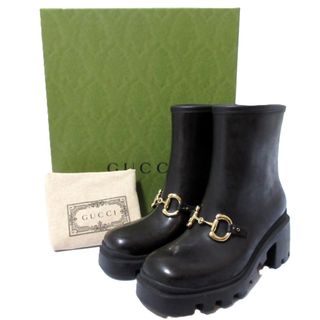 GUCCI - 美品 グッチ ショートブーツ サイドジップアップ 718386 GUCCI - 美品 グッチ ショートブーツ サイドジップアップ 718386