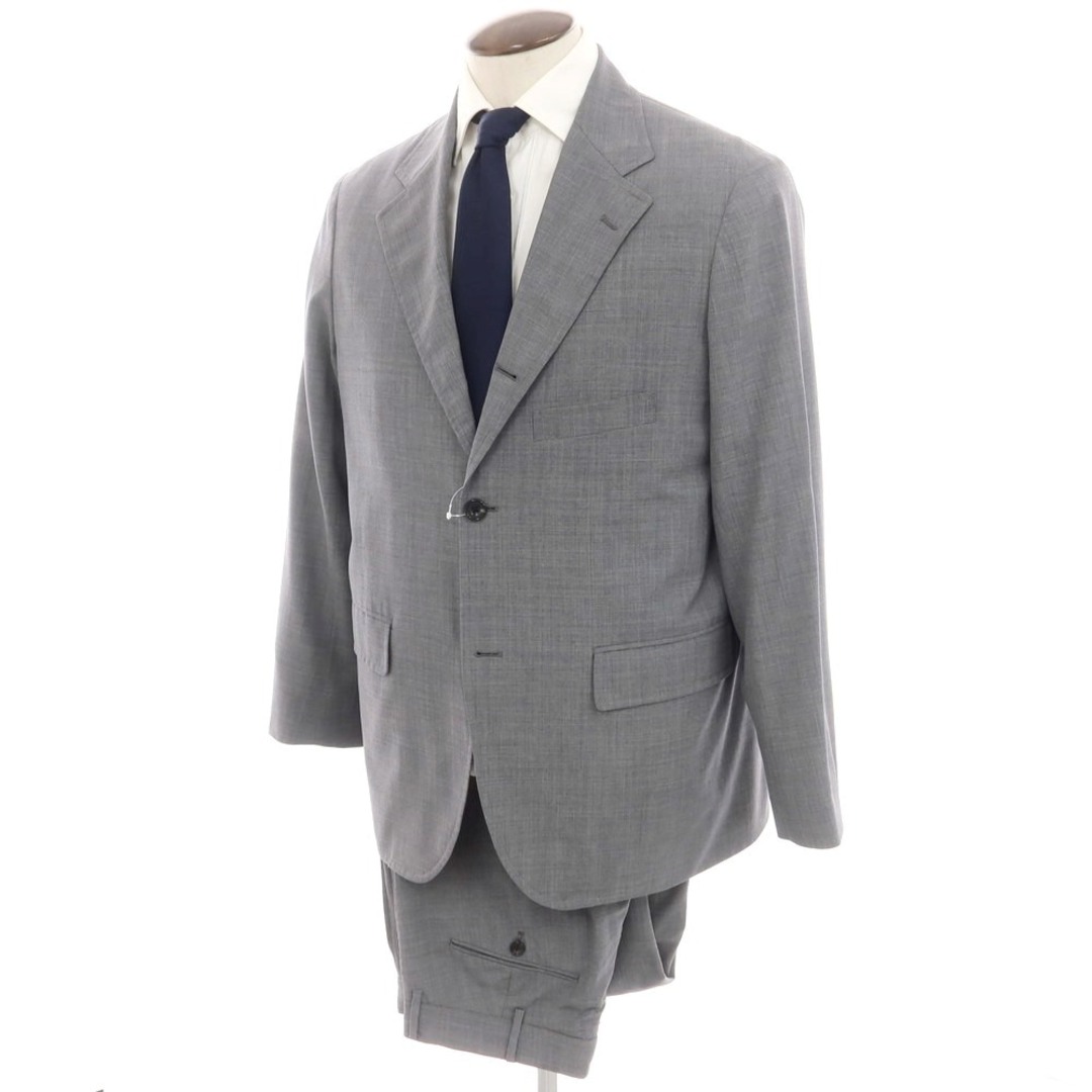 【中古】アンライクリー UNLIKELY ウール 2つボタンスーツ グレー【サイズL】【メンズ】