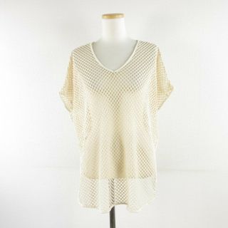 チャオパニックティピー(CIAOPANIC TYPY)のチャオパニック CIAOPANIC TYPY 2WAYメッシュトップス ベージュ(カットソー(半袖/袖なし))