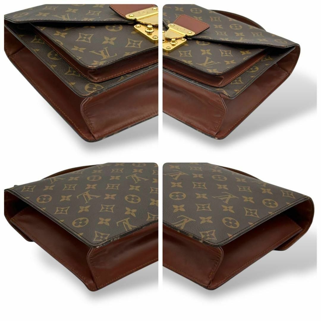LOUIS VUITTON - 鑑定済 ルイヴィトン モンソー 2way ビジネス LOUIS VUITTON - 鑑定済 ルイヴィトン モンソー 2way ビジネス