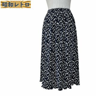 【昭和レトロ】アコーディオンプリーツスカート/古着/60'70'/No.1521(ひざ丈スカート)