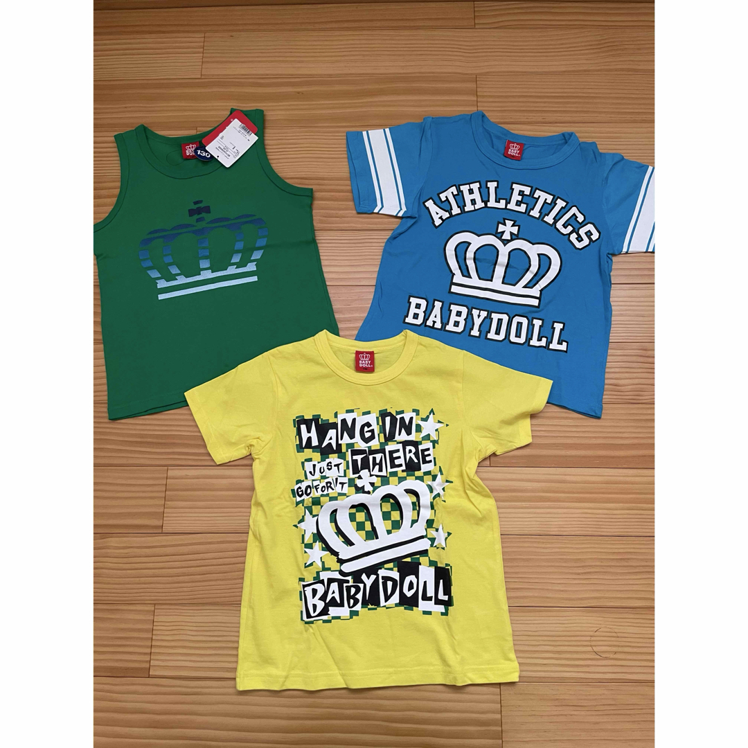 BABYDOLL(ベビードール)の男子 130 夏服 まとめ売り キッズ/ベビー/マタニティのキッズ服男の子用(90cm~)(Tシャツ/カットソー)の商品写真
