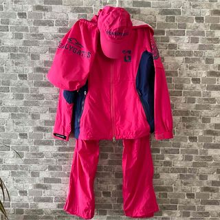 0 パーリーゲイツ AQUAX 撥水防水透湿 4way レインジャケット 黄 0 パーリーゲイツ AQUAX 撥水防水透湿 4way レインジャケット 黄