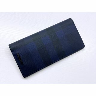 BURBERRY - 現行 美品 バーバリー チェック ロゴ ウォレット 長 BURBERRY - 現行 美品 バーバリー チェック ロゴ ウォレット 長