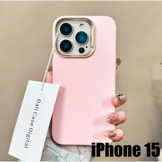 アップル(Apple)のiPhone 15 無印ケース　ライトピンク (ピンク系)　可愛くお洒落♡(iPhoneケース)