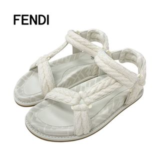 FENDI - FENDI サンダル ウェッジソール 8R8405 NBAF1K9X FFロゴ FENDI - FENDI サンダル ウェッジソール 8R8405 NBAF1K9X FFロゴ