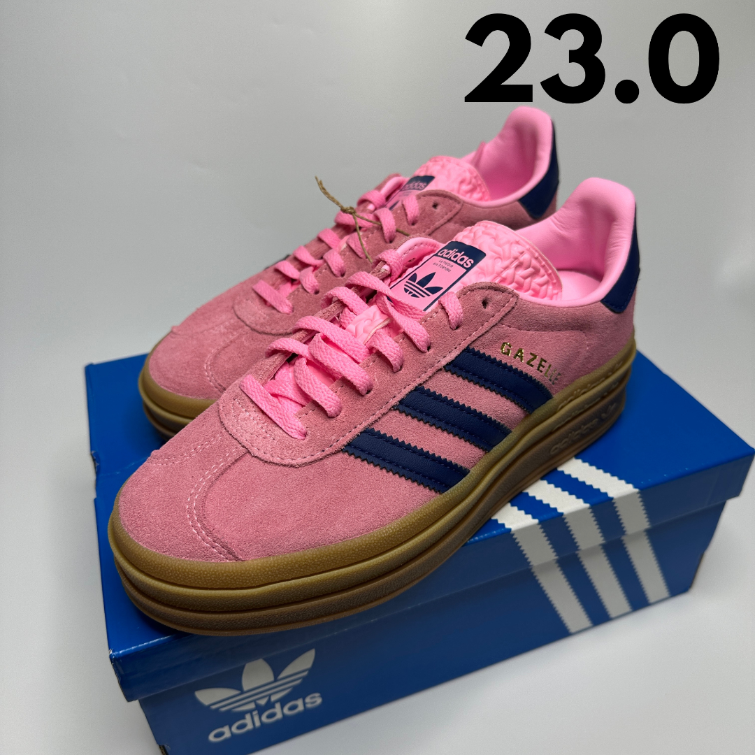 adidas - 23.0　新品　アディダス　ガゼルボールド　ピンク　厚底　正規品