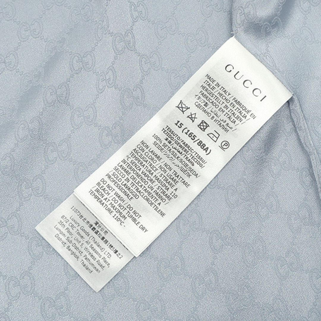 GUCCI - グッチ GUCCI 長袖シャツ GGパターン シルク シャツ GUCCI - グッチ GUCCI 長袖シャツ GGパターン シルク シャツ