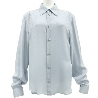 GUCCI - グッチ GUCCI 長袖シャツ GGパターン シルク シャツ GUCCI - グッチ GUCCI 長袖シャツ GGパターン シルク シャツ