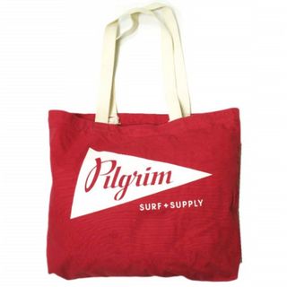 Pilgrim Surf+Supply ピルグリム サーフ+サプライ CANVAS TOTE BAG ペナントロゴ キャンバストートバッグ RED BEAMS カバン【中古】【Pilgrim Surf+Supply】(トートバッグ)