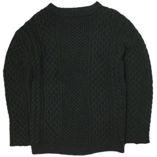 アンユーズド(UNUSED)のUNUSED x BEAUTY&YOUTH UNITED ARROWS アンユーズド ビューティーアンドユース ユナイテッドアローズ 別注 fisherman sweater ウールフィッシャーマンニット US1075 0 ブラック セーター ケーブル トップス【中古】【UNUSED × BEAUTY&YOUTH UNITED ARROWS】(ニット/セーター)