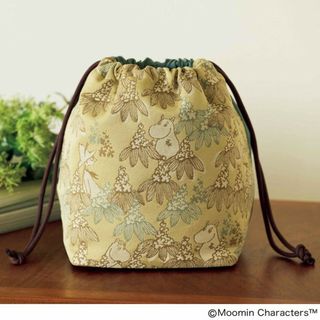 タカラジマシャ(宝島社)のliniere×MOOMINふろく♪お出掛け巾着BAG♪(キャラクターグッズ)