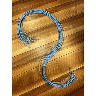 日線 極細LANケーブル Cat6 1.5m 10個セット(PC周辺機器)