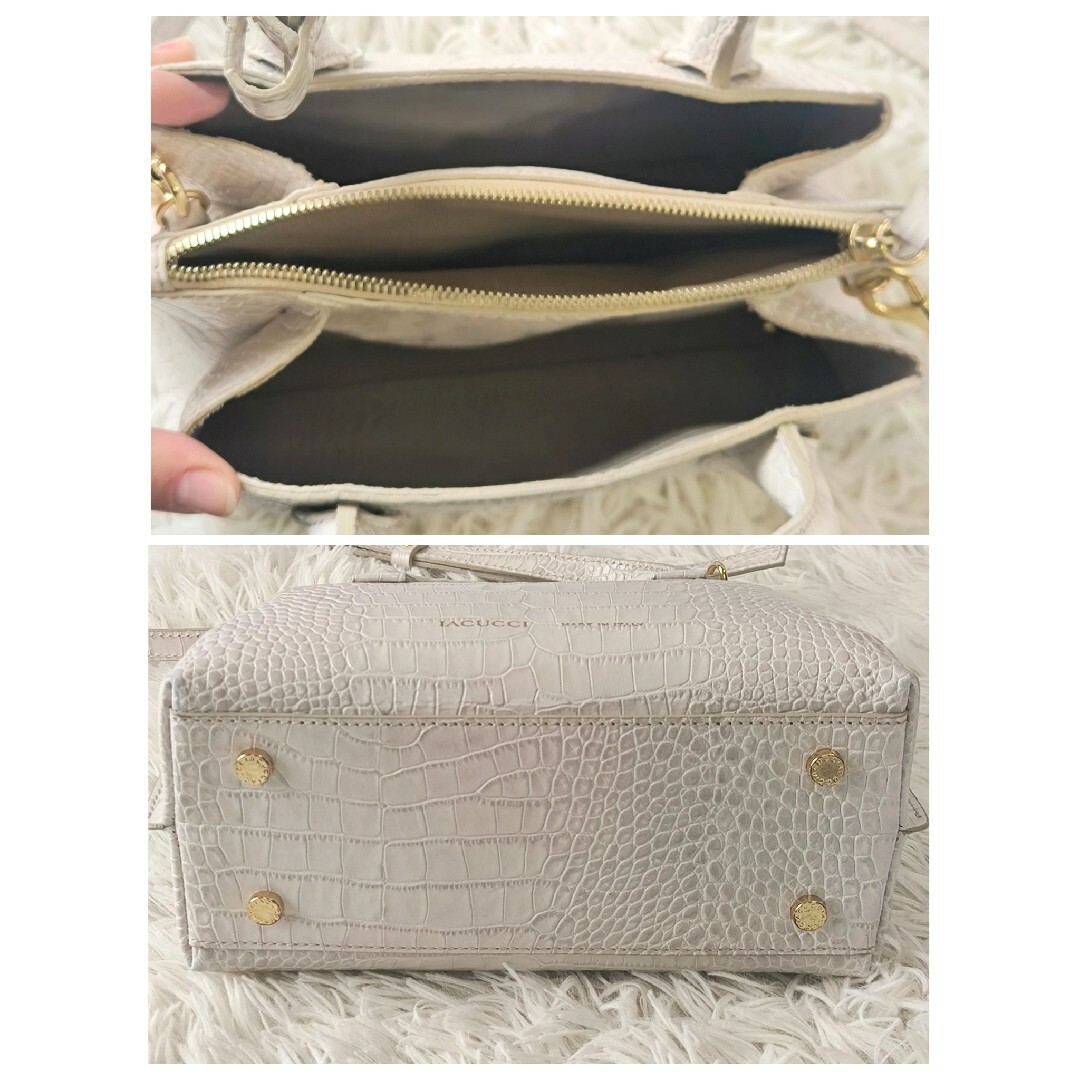 IACUCCI(イアクッチ)のIACUCCI イアクッチ ベラールS クロコ 2way ショルダーバック レディースのバッグ(ショルダーバッグ)の商品写真