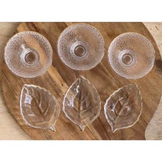 【新品】金縁 ガラスの食器セット(3組:6つ)(食器)