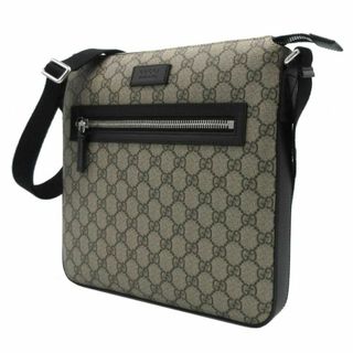 グッチ(GUCCI)の【新品】グッチ 779846 (ベージュ系マルチ×ブラック) バッグ ショルダーバッグ GUCCI GGスプリーム ラージ メッセンジャーバッグ 斜め掛け アウトレット メンズ(ショルダーバッグ)