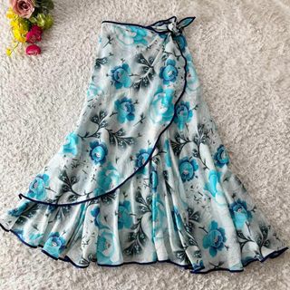 2024年製 新品】 90s Vintage KENZO 総柄 花柄 フレア プリーツ 2024年製 新品】 90s Vintage KENZO 総柄 花柄 フレア プリーツ