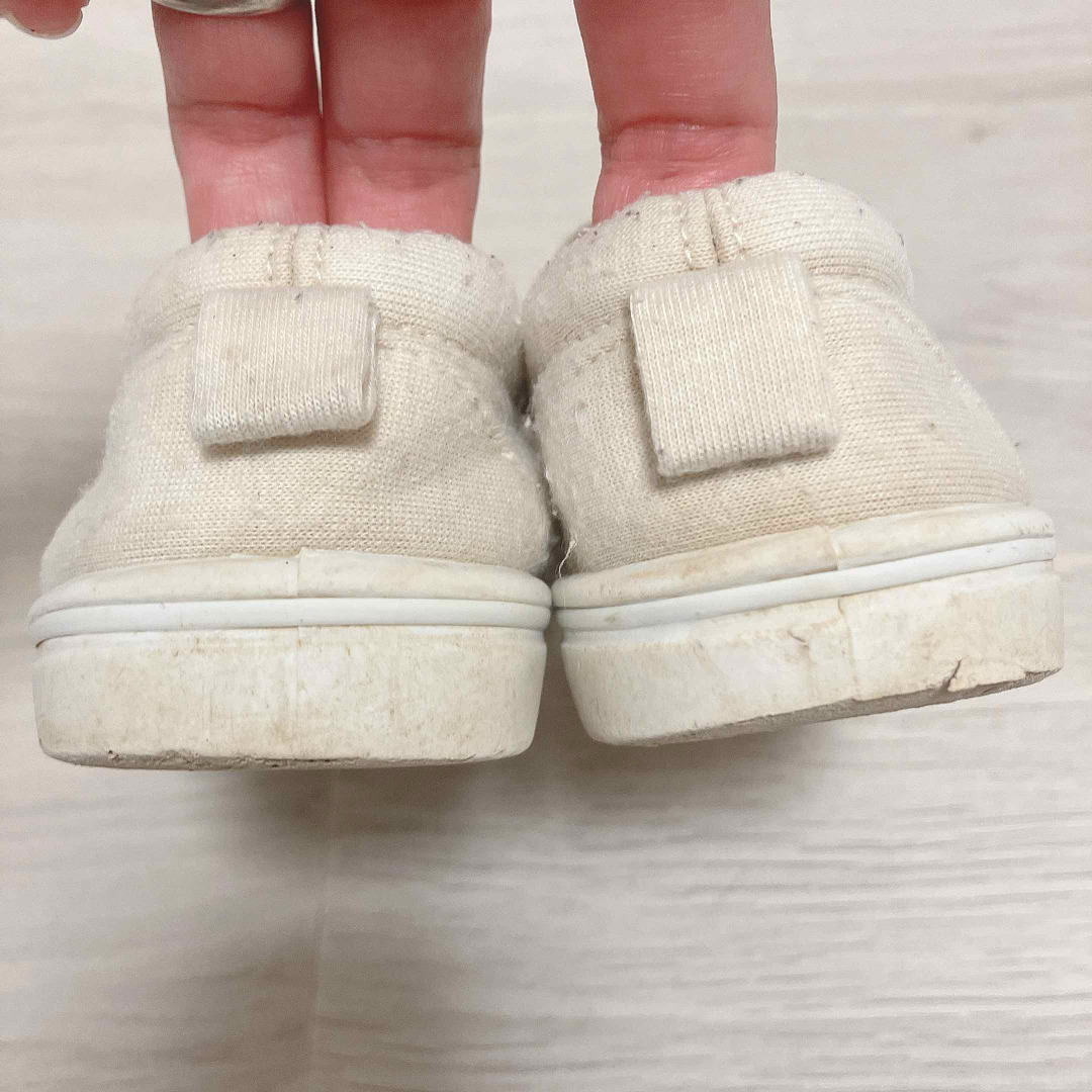 キッズ 男の子　女の子　靴　スリッポン 16cm スニーカー　中古　シンプル キッズ/ベビー/マタニティのキッズ靴/シューズ(15cm~)(スリッポン)の商品写真