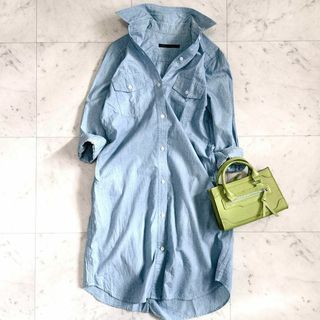 IENA - 【新品未使用】IENA / &NAVY カーブネックワンピースの IENA - 【新品未使用】IENA / &NAVY カーブネックワンピースの