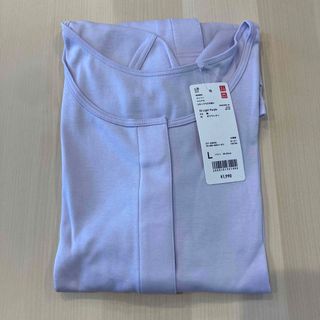 ユニクロ(UNIQLO)のユニクロ コットン前開きUネックTシャツ 8分袖(Tシャツ(長袖/七分))