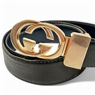 GUCCI - GUCCI(グッチ) ベルト ダブルG スリムベルト 409417 黒 GUCCI - GUCCI(グッチ) ベルト ダブルG スリムベルト 409417 黒