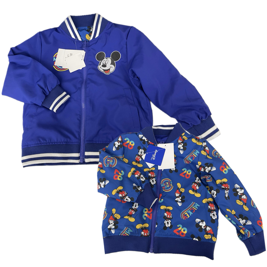 Disney - ディズニー ミッキー リバーシブル ジャケット 110 青 Disney - ディズニー ミッキー リバーシブル ジャケット 110 青
