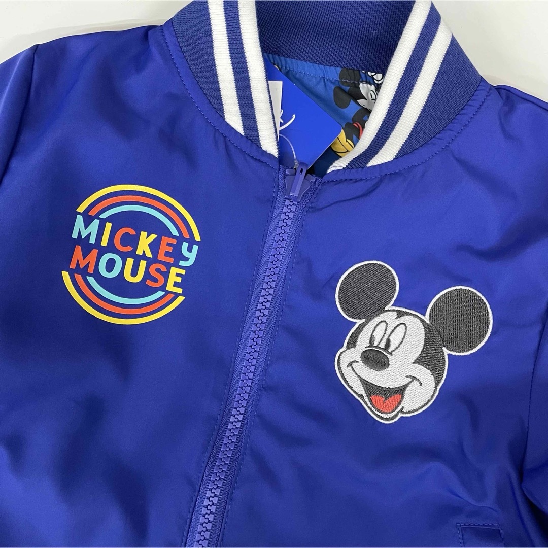Disney - ディズニー ミッキー リバーシブル ジャケット 120 青 Disney - ディズニー ミッキー リバーシブル ジャケット 120 青